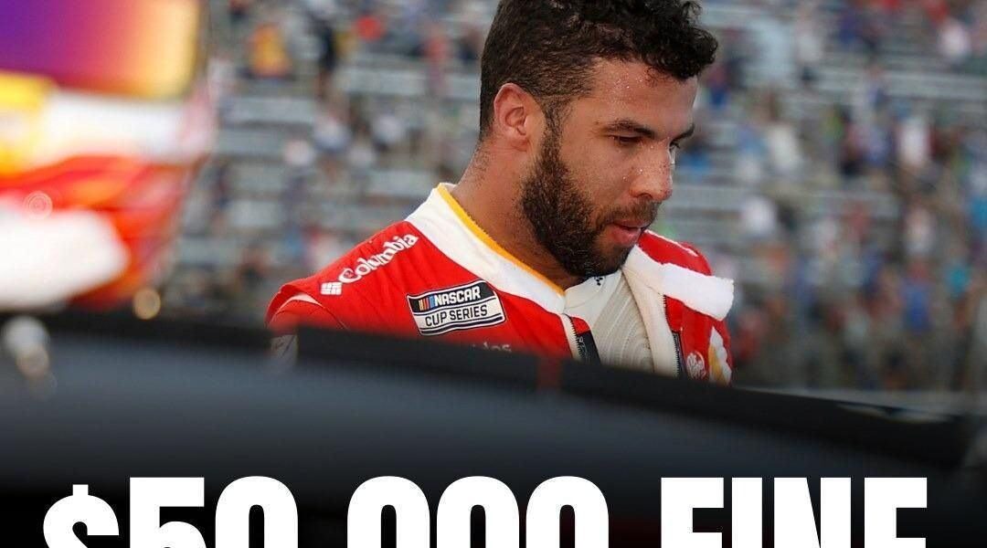 Bubba Wallace issued a $50,000 fine by NASCAR for his post-race caper against Alex Bowman at Chicago
