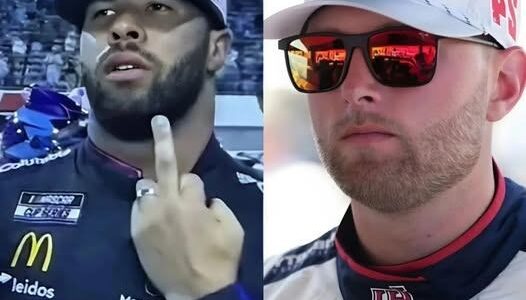 Breaking news: Bubba Wallace showed a “middle finger” and spoke full of hatred towards NASCAR officials after being fined, while William Byron escaped without punishment…