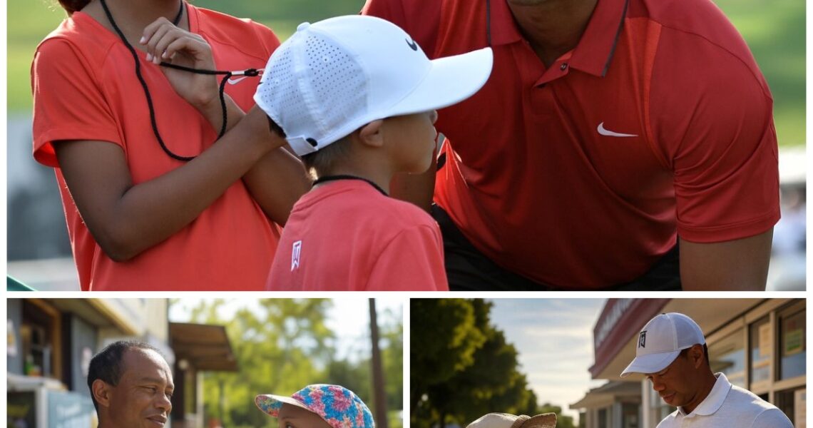 HEART-STOPPING MOMENT: Little Girl Selling Lemonade to Pay for Chemotherapy—Then Tiger Woods Pulled Up and Did the Unthinkable!
