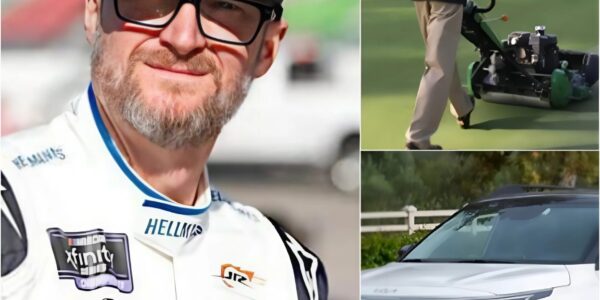 GOOD NEWS: The poor janitor at the racetrack helped Dale Jr. fix a flat tire, and the next day, a white SUV appeared at his doorstep