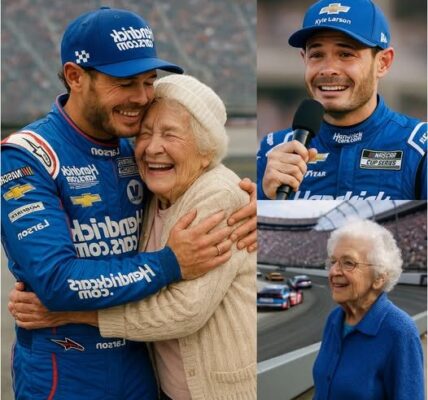 After his victory at the Food City 500, Kyle Larson had the whole world holding its breath when he performed a heartfelt gesture for an 80-year-old woman who works in his house and had come to cheer him on during the race. His emotional act will leave you unable to take your eyes off it