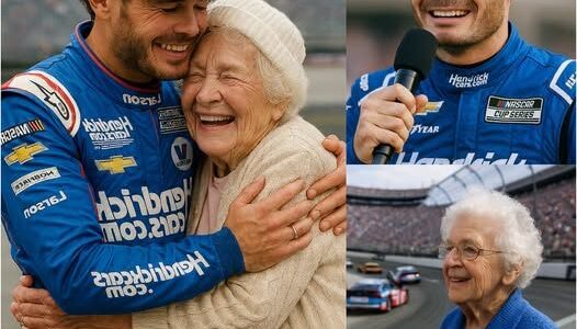 After his victory at the Food City 500, Kyle Larson had the whole world holding its breath when he performed a heartfelt gesture for an 80-year-old woman who works in his house and had come to cheer him on during the race. His emotional act will leave you unable to take your eyes off it