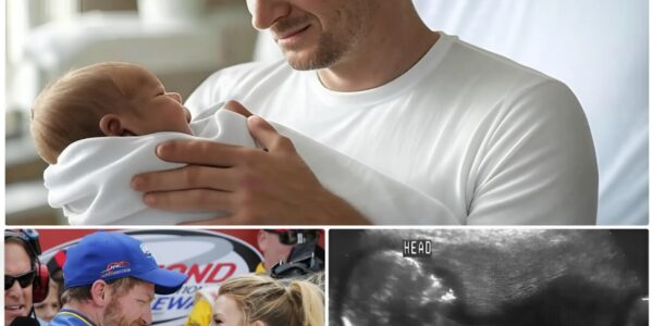 5 MINUTES AGO: Dale Earnhardt Jr. couldn't hold back tears as he held his third newborn child in an emotional moment. He also shared his big announcement at the next NASCAR race after the happy family news