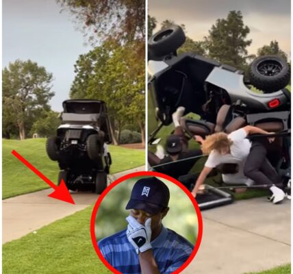 Tiger Woods' Golf Cart Suddenly Overturned, Causing Him To Be... Causing Fans To Cry And Pray For Him