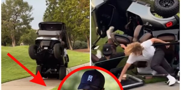 Tiger Woods' Golf Cart Suddenly Overturned, Causing Him To Be... Causing Fans To Cry And Pray For Him