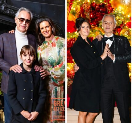 On the peaceful shores of Las Vegas, Andrea Bocelli and his partner Veronica Berti delivered a sweet and romantic performance of the song “Les Feuilles Mortes”.
