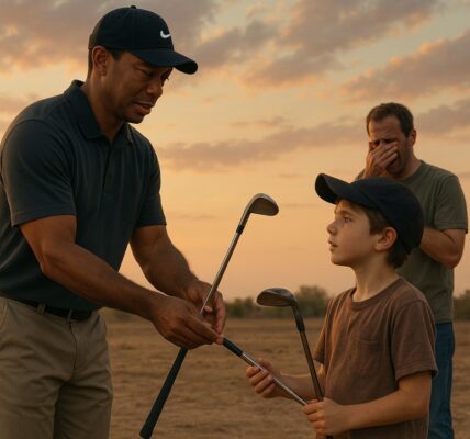 HEARTBREAKING: Tiger Woods stops to help a boy practicing golf with a broken club - Golf legend did this to make fans and the boy's father cry