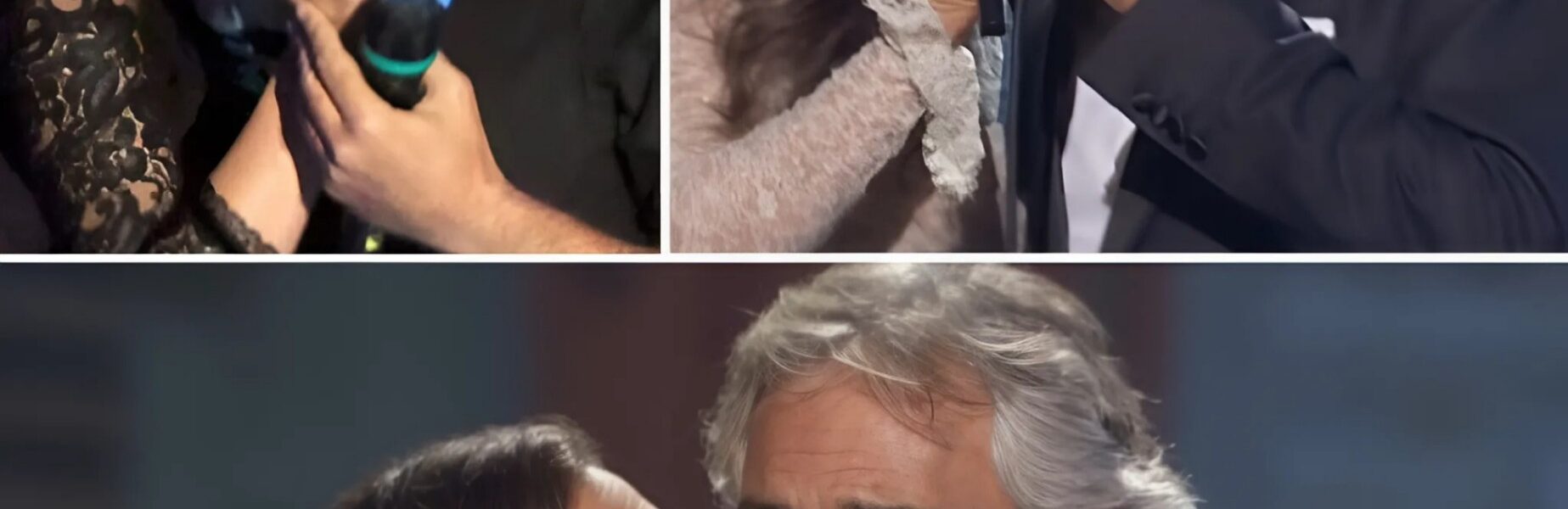 Andrea Bocelli and Veronica Berti Enchant Audiences with a Romantic “Cheek to Cheek” Duet. Their Tender Dance and Heartfelt Kiss Create an Unforgettable Moment of Pure Love on Stage.