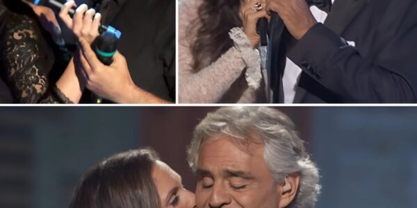 Andrea Bocelli and Veronica Berti Enchant Audiences with a Romantic “Cheek to Cheek” Duet. Their Tender Dance and Heartfelt Kiss Create an Unforgettable Moment of Pure Love on Stage.