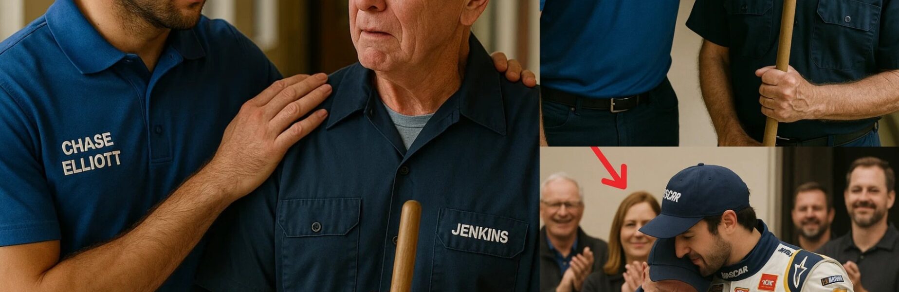 NASCAR Star Chase Elliott Discovers His Old School Janitor Still Working at 79 and Surprises Everyone.