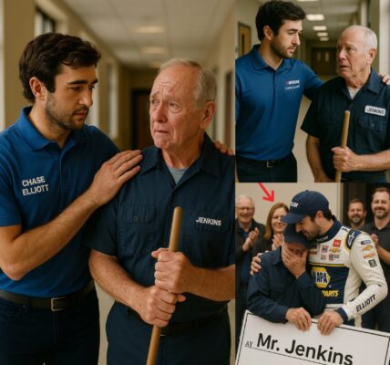 NASCAR Star Chase Elliott Discovers His Old School Janitor Still Working at 79 and Surprises Everyone.