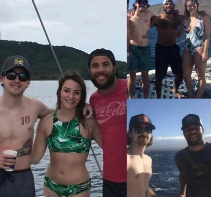 Bubba Wallace was accused of having an affair with Ryan Blaney’s wife after they had an overnight camping and fishing trip. Ryan was the one who discovered it when they were both naked together…