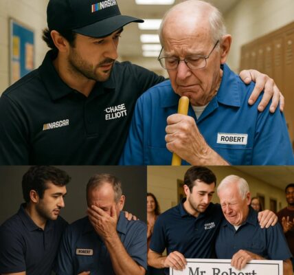 NASCAR Star Chase Elliott’s Heartwarming Surprise for Beloved 81-Year-Old School Janitor Touches America’s Heart