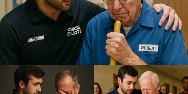 NASCAR Star Chase Elliott’s Heartwarming Surprise for Beloved 81-Year-Old School Janitor Touches America’s Heart