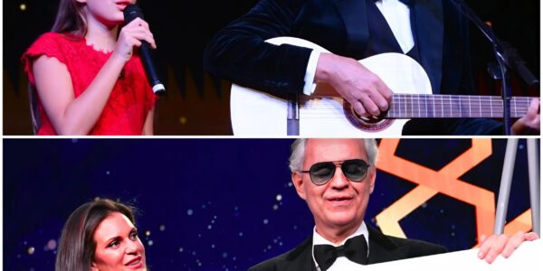 Andrea and Virginia Bocelli sang Hallelujah together, time standing still between candlelight and tearful eyes.