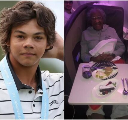 Charlie Woods Gives Up First Class Seat for Elderly Woman, Then the Unbelievable Happens! In a world where kindness often goes unnoticed, young golf talent Charlie Woods proved that small acts of kindness can sometimes lead to the most unexpected rewards.