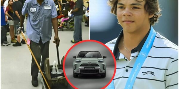 BREAKING: Charlie Woods Returns to His Old School to Surprise His High School Janitor with an SUV, What Happens Next Will Make You Cry