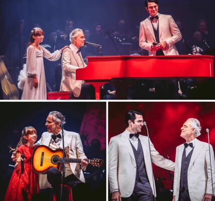 Andrea Bocelli shares the spotlight with Matteo and Virginia in a Miami performance that takes everyone’s breath away.