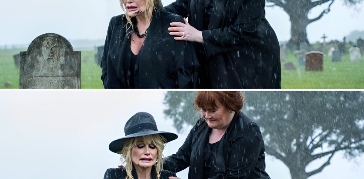 GOLDEN BOND BEYOND BORDERS: Susan Boyle Flies to U.S. to Stand Beside Dolly Parton at Late Husband’s Grave — A Moment of Tears, Memory, and Unbreakable Friendship