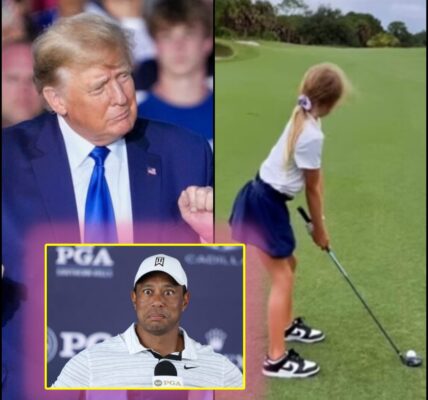 VIDEO: President Truwq's 10-year-old granddaughter, Chloe Truwq, shows off her spectacular golf swing that makes everyone jealous and Tiger Woods panics to announce "3 terrifying words" ...