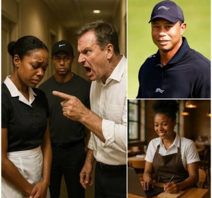 A black waitress was fired for helping Tiger Woods, but the next day, she got the biggest shock of her life…