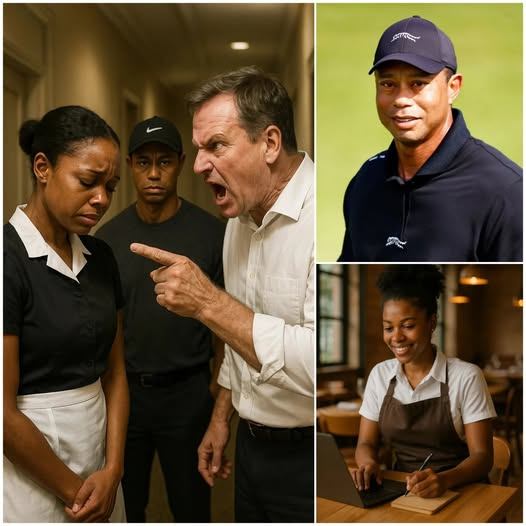 A black waitress was fired for helping Tiger Woods, but the next day, she got the biggest shock of her life…