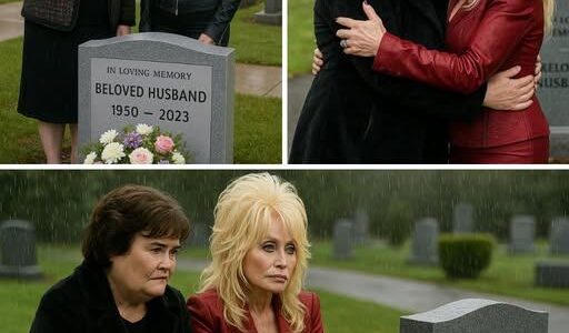 “She Just Showed Up” — In a world obsessed with fame, Susan Boyle reminded us what true friendship looks like. Quietly, without fanfare, she flew thousands of miles to stand beside Dolly Parton as grief overwhelmed her at Carl Dean’s grave.