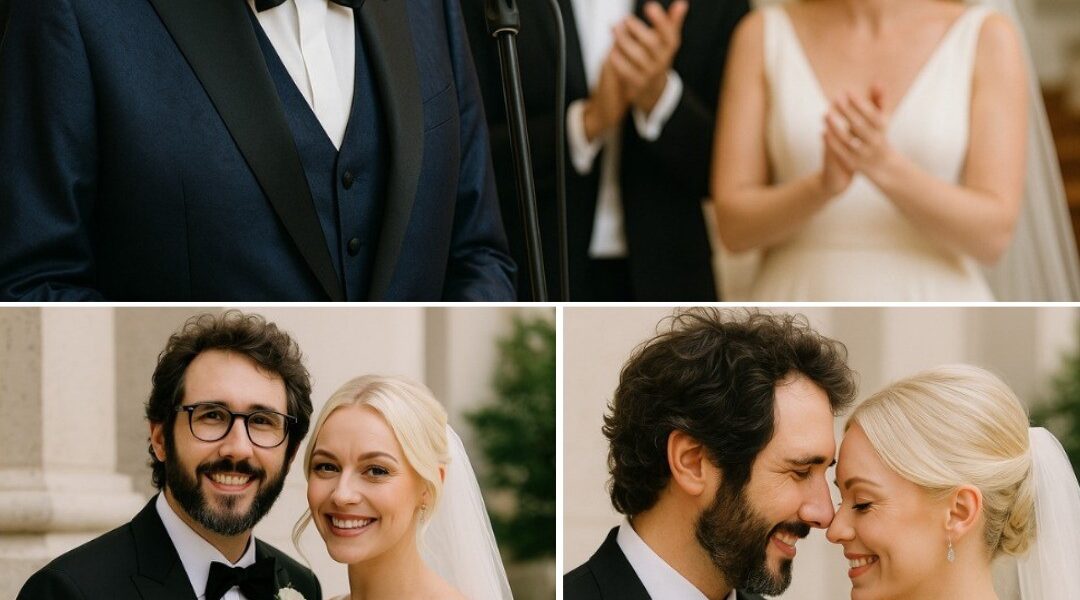 Josh Groban Weds in a Dream Ceremony Featuring Andrea Bocelli’s Breathtaking Serenade.