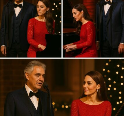 “A Night Of Grace” – Kate Middleton And Andrea Bocelli Leave Royal Gala In Tears She didn’t need words—her music spoke volumes. As Kate Middleton sat at the grand piano, dressed in timeless elegance, her delicate touch summoned an aching beauty. Then Andrea Bocelli stepped forward, his voice rising in Ave Maria, golden and eternal. The entire room froze. Tears shimmered in candlelight. “It was like heaven opened for a moment,” murmured a guest. This wasn’t just a performance. It was grace itself—raw, regal, and reverent. A princess and a maestro, united not in fame, but in something far more sacred: the healing power of music.