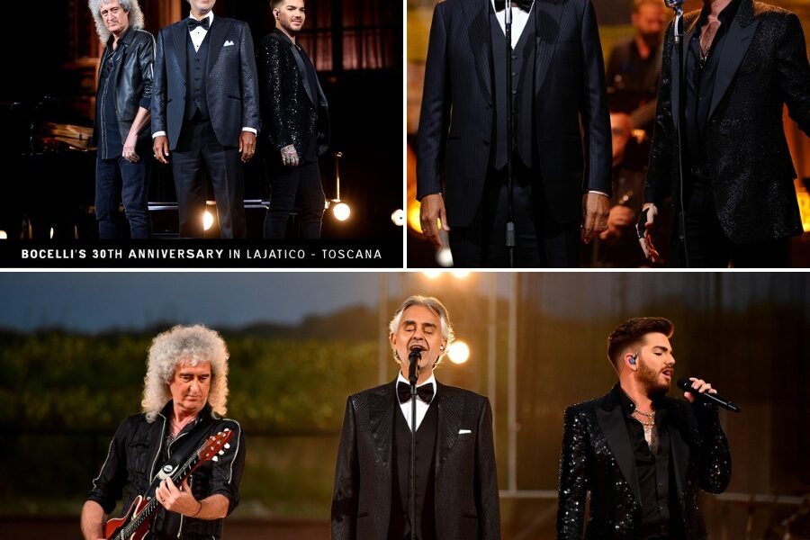 Under a golden Tuscan sky in the village where his voice was born, Andrea Bocelli marked 30 years of music with a night the world will never forget. At the Teatro del Silenzio, a place built in his honor, thousands stood in awe as an unannounced note pierced the dusk — the haunting cry of Brian May’s guitar. Slowly, the Queen legend emerged from the shadows, joined by Adam Lambert, regal and visibly moved. And then, like a spirit summoned by melody and memory, Bocelli appeared. Together, they performed “Who Wants to Live Forever” — not as rock, not as opera, but as a requiem of legacy, grief, and grace. It wasn’t just a performance. It was a once-in-a-lifetime collision of soul and silence.