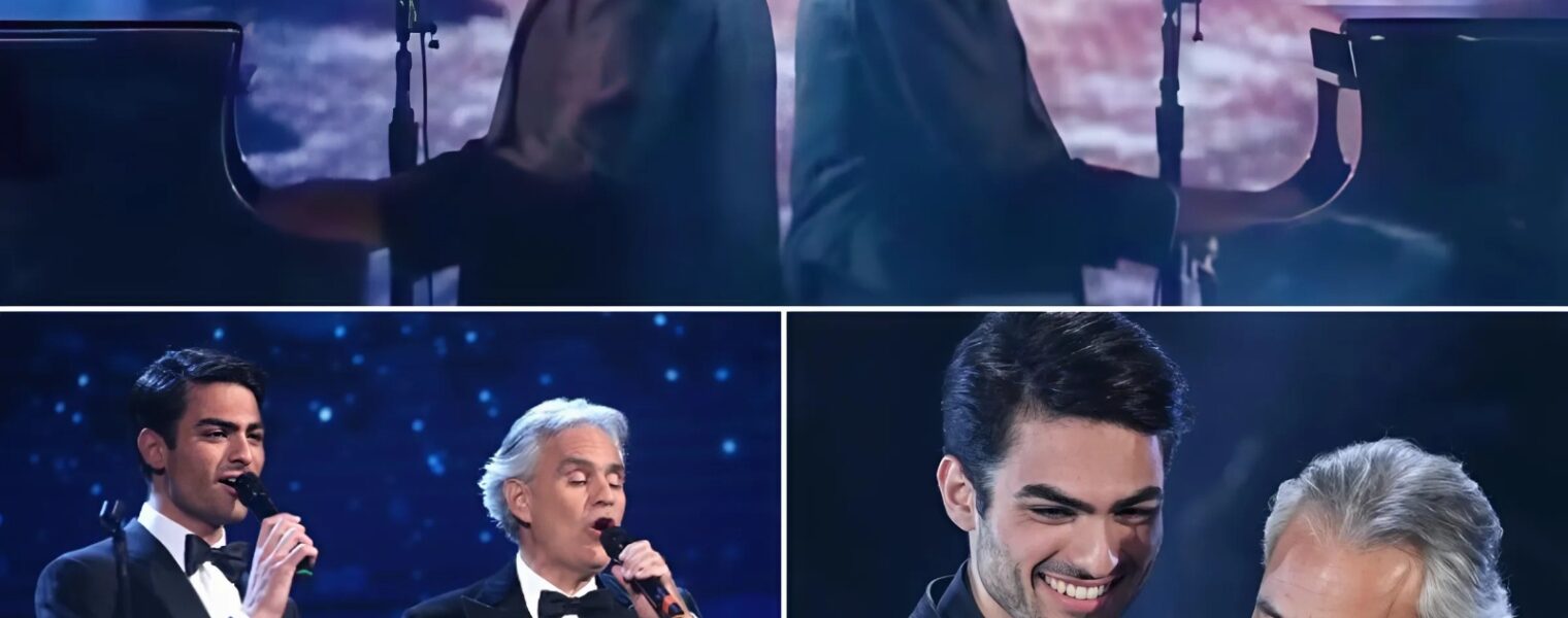 Andrea Bocelli and his son delivered a performance that can only be described as pure magic. Their voices blended together in perfect harmony, captivating the audience from the first note to the last. As they moved gracefully across the stage, even the chandeliers seemed to sparkle in time with the music, adding to the enchantment of the moment.