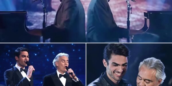 Andrea Bocelli and his son delivered a performance that can only be described as pure magic. Their voices blended together in perfect harmony, captivating the audience from the first note to the last. As they moved gracefully across the stage, even the chandeliers seemed to sparkle in time with the music, adding to the enchantment of the moment.