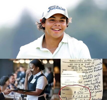 Heartfelt story: Waitress Sees Charlie Woods’s Check, Reads the Note, and Bursts into Tears