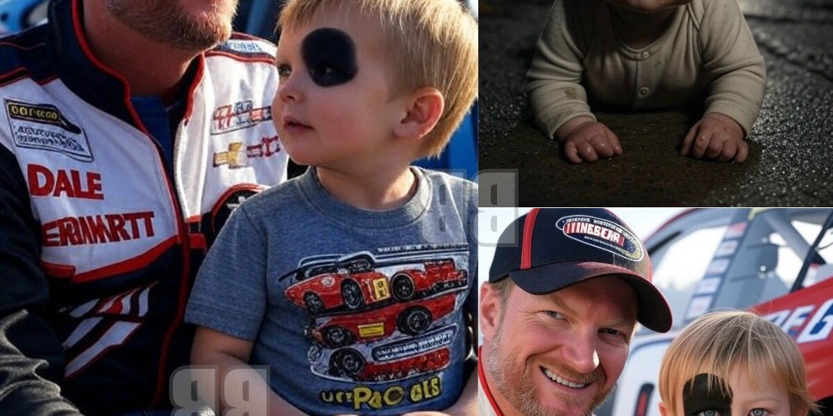 😭 A newborn baby was abandoned by a wealthy family because of a black spot on his face. This birthmark made the child a target of discrimination and left alone in the cold and neglect. However, the fate of this child changed completely when Dale Earnhardt Jr., a NASCAR legend, learned about his story. With kindness and determination, Dale Earnhardt Jr. took an unexpected action that moved the online community to tears...