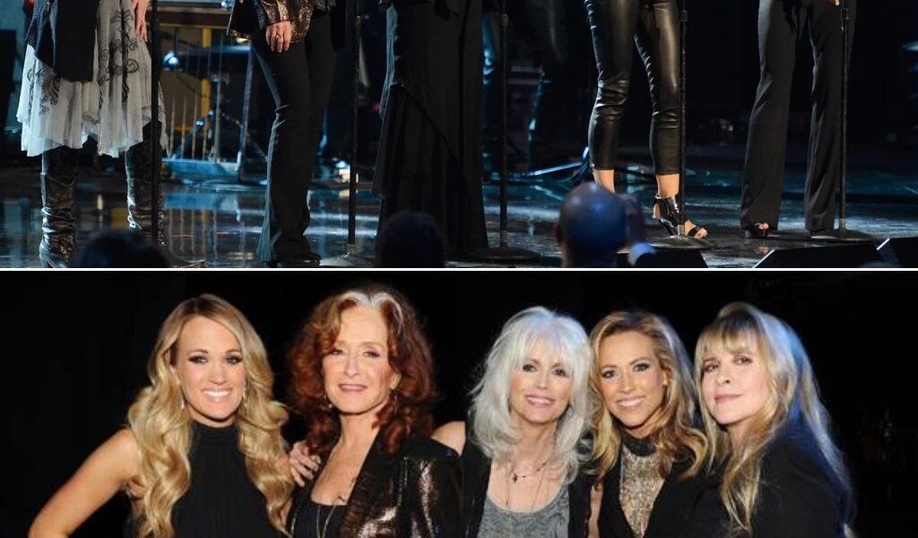 Five legendary women stood shoulder-to-shoulder, each a master of her craft, each there to honor a voice that changed the fabric of music..