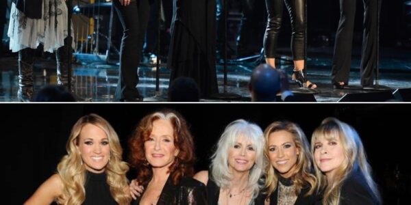 Five legendary women stood shoulder-to-shoulder, each a master of her craft, each there to honor a voice that changed the fabric of music..