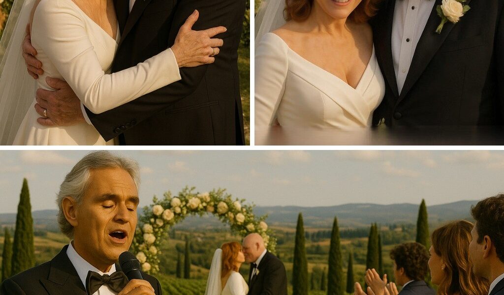 BREAKING NEWS: Reba McEntire and Rex Linn Officially Tie the Knot in a Dreamlike Italian Wedding — and the Photos Speak What Words Cannot 💍🇮🇹 In a fairytale setting in the heart of Tuscany, Reba McEntire and Rex Linn exchanged vows by candlelight, surrounded by roses and endless vineyards. But just when everyone thought the most romantic moment had arrived… Andrea Bocelli appeared. Without introduction, he began to sing “The Prayer,” and the entire space fell silent. Gasps turned into tears. His voice echoed through the villa courtyard, drifting across the Italian hills. No one moved. No one spoke. It wasn’t just a performance — it was a moment suspended in time, filled with love, faith, and eternal beauty.