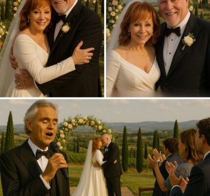 BREAKING NEWS: Reba McEntire and Rex Linn Officially Tie the Knot in a Dreamlike Italian Wedding — and the Photos Speak What Words Cannot 💍🇮🇹 In a fairytale setting in the heart of Tuscany, Reba McEntire and Rex Linn exchanged vows by candlelight, surrounded by roses and endless vineyards. But just when everyone thought the most romantic moment had arrived… Andrea Bocelli appeared. Without introduction, he began to sing “The Prayer,” and the entire space fell silent. Gasps turned into tears. His voice echoed through the villa courtyard, drifting across the Italian hills. No one moved. No one spoke. It wasn’t just a performance — it was a moment suspended in time, filled with love, faith, and eternal beauty.