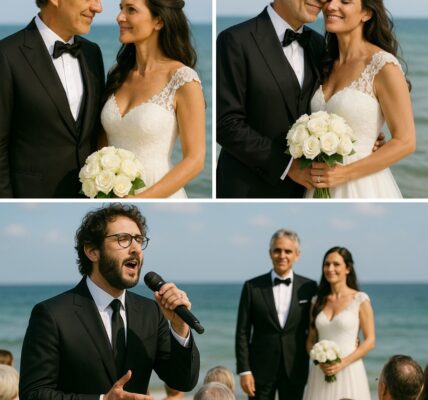 Under the twilight sky, Josh Groban stood alone on stage before 50,000 breathless fans—and then sang. His tribute to Andrea Bocelli and Veronica Berti’s 12th wedding anniversary wasn’t just a performance—it was a love letter set to music. With every soaring note, Groban’s voice shimmered with reverence and warmth, calling the crowd to rise and sing along. By the final chorus, thousands were wiping away tears, swaying together in unity. “This is what love sounds like,” one fan whispered. It wasn’t just about Bocelli—it was about every heart in that stadium, cracked open by melody and memory. A once-in-a-lifetime moment, lit by song and soul.