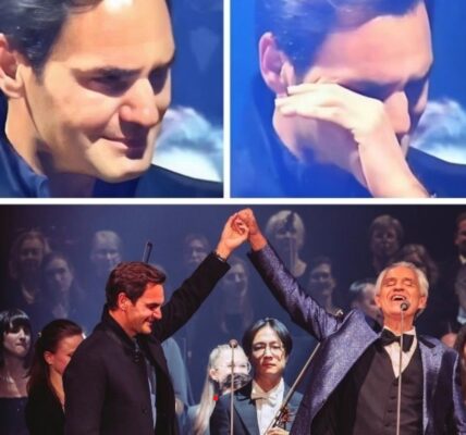 At a special event honoring his legendary tennis career, Roger Federer was moved to tears as Andrea Bocelli performed a soul-stirring opera piece. The moment was nothing short of magical. As Bocelli’s powerful voice echoed through the hall, emotion washed over Federer. Known for his grace on the court, Federer couldn’t hold back when faced with the raw beauty of Bocelli’s performance. Guests were equally touched, witnessing a rare, vulnerable side of the tennis icon. The performance wasn’t just a tribute—it was a celebration of greatness, passion, and artistry. Federer later described it as one of the most emotional moments of his life.