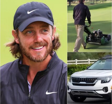 GOOD NEWS: The poor janitor at the PGA golf course helped Tommy Fleetwood fix a flat tire, and the next day, a white SUV appeared in front of his house! 👇