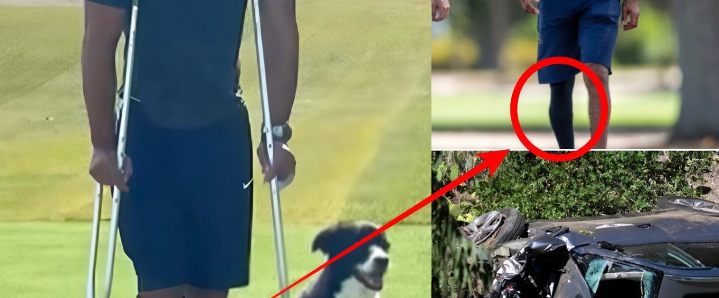 SHOCKING PHOTO Of Tiger Woods On The Golf Course Has Fans Asking Big Questions About The Horrific Injuries He Suffered After A Car Accident...