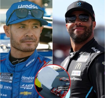 “Kyle Larson Sparks Fury by Calling Bubba Wallace ‘The Kaepernick of NASCAR’ Over Controversial White Flag Comments!”