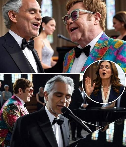 “I Love You” – The Song That Made the Entire Royal Family Cry on a Legendary Night in Windsor No one expected Princess Kate to take the stage. But when Andrea Bocelli sang the first note, and Elton John sat at the piano, St George’s Chapel seemed to hold its breath. Then Kate — graceful in a royal blue velvet gown — stepped forward, her voice as light as morning mist, whispering the opening words of “I love you.” The audience was stunned. Silent tears rolled down the cheeks of knights in solemn robes. In that fleeting moment, tradition, music, and private sorrow became one. They say it wasn’t just a ceremony. It was healing. A confession. A new chapter for Britain. And “I love you” — just three simple words — became legend in royal history.