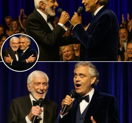Dick Van Dyke & Andrea Bocelli – A Duet That Stopped Time No one expected it. At a charity gala in Los Angeles, the room hushed as 98-year-old legend Dick Van Dyke slowly walked onto the stage. Then came Andrea Bocelli, elegant and serene. The crowd held its breath. Together, they began “Smile” — Van Dyke’s voice trembling but full of soul, Bocelli’s tenor wrapping around it like silk. It wasn’t perfect pitch that moved the audience to tears — it was the magic of two hearts from different worlds uniting in harmony. As they sang the final note, Van Dyke looked over and whispered, “Thank you for the music.” Bocelli replied, “The honor is mine, maestro.” The standing ovation lasted minutes, but the memory would last forever. That night, old Hollywood charm met timeless Italian grace — and something unforgettable was born