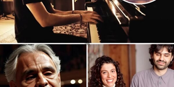“I Sing So You’ll Remember Her, Papa…” — In a candlelit cathedral in Tuscany, Matteo Bocelli stepped to the piano and sang the final song he wrote for his late mother. His trembling voice echoed beneath her portrait, filling the air with aching love. Andrea Bocelli sat frozen, head bowed, hands clenched. When the song ended, he didn’t speak—he only clapped once, tears streaming. That moment, Italy wept not just for a woman lost, but for a son’s vow and a father’s silent grief