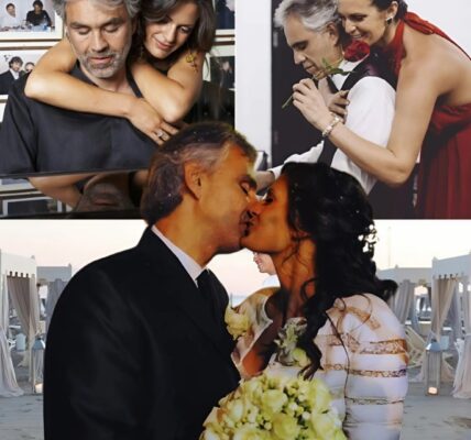 During Andrea Bocelli’s romantic duet of Cheek to Cheek with his wife, the audience was visibly moved by the intimate and emotional performance. As Bocelli’s powerful voice blended with his wife’s delicate tones, a sense of warmth and tenderness filled the air. The couple’s chemistry was undeniable, evoking a deep connection that resonated with the crowd. The atmosphere was magical, with the audience captivated by the love and harmony shared between them, making it a truly unforgettable moment. The performance left many in awe, some even teary-eyed, touched by the beauty of both the music and the heartfelt display of affection.