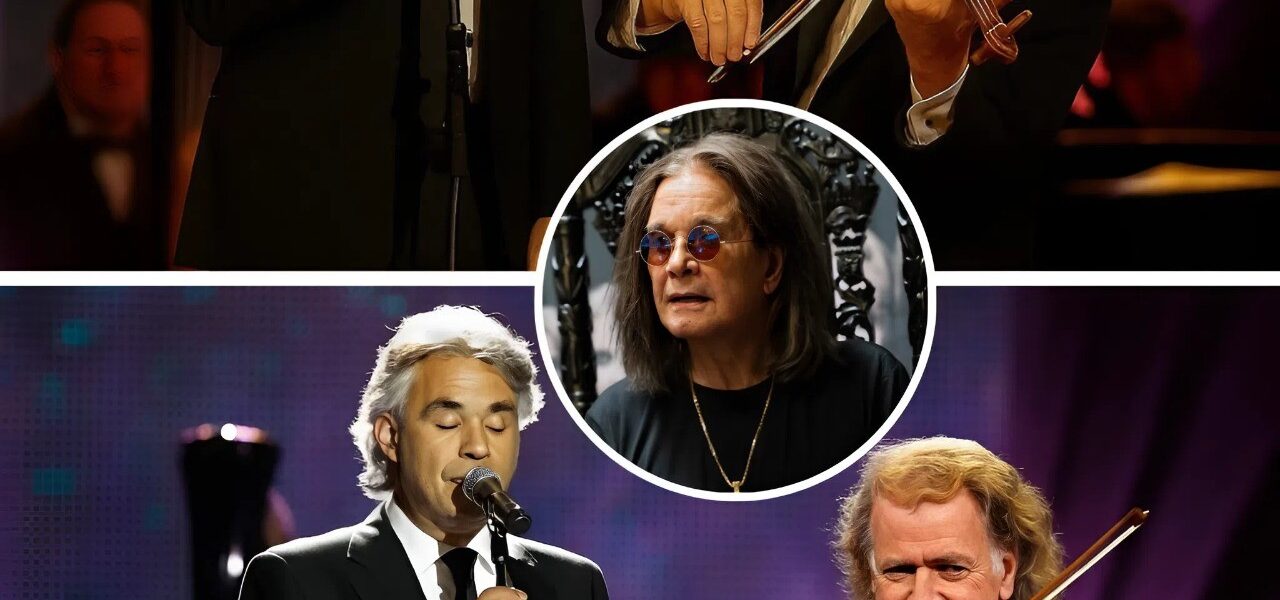 No one could’ve predicted what happened when André Rieu and Andrea Bocelli took the stage — but the result was nothing short of breathtaking. In a powerful and deeply emotional tribute to rock legend Ozzy Osbourne, the two classical giants blended soaring vocals and haunting strings into a moment that silenced the crowd. As tears fell and whispers of farewell spread, fans were left wondering: Was this a final goodbye… or just the beginning of something unforgettable?