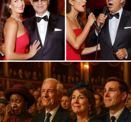 “I don’t have to try when I sing with you,” Andrea Bocelli once whispered to his wife — and that night in Florence, the whole world understood. In a rare and touching moment, he and his partner Veronica Berti joined forces to sing a love song that left the audience speechless. More than just a wife, Veronica has been Bocelli’s rock throughout his illustrious career. Although not a professional singer, she has trained hard to stand next to her husband and sing with all her heart. The duet “Qualche Stupido Ti Amo” was more than a performance — it was a living testament to unconditional love, sacrifice, and companionship. As they held hands amid thunderous applause, people saw more than just a couple on stage, but a life together, overcoming all the ups and downs with music and eternal love.