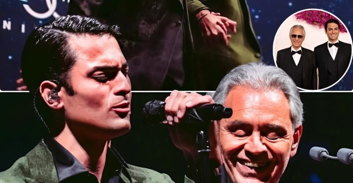 As Andrea Bocelli Stepped Beside His Son, the Lights Went Down and the Crowd in Macau Fell Silent. Their Very Presence Was Enough to Chill the Air. Their Voices Blended Together With the Opening Notes of the Perfect Symphony, Andrea’s Deep and Timeless and Matteo’s Youthful and Rich, Creating Something That Was Almost Heavenly. Sung in Both English and Italian, Each Lyric Carried the Weight of Love, Tradition, and a Connection That Was Stronger Than the Melody Itself. The Audience Was Mesmerized by the Power of Two Generations Singing Together as the Last Note Faded and the Silence Burst Into a Roar of Applause.